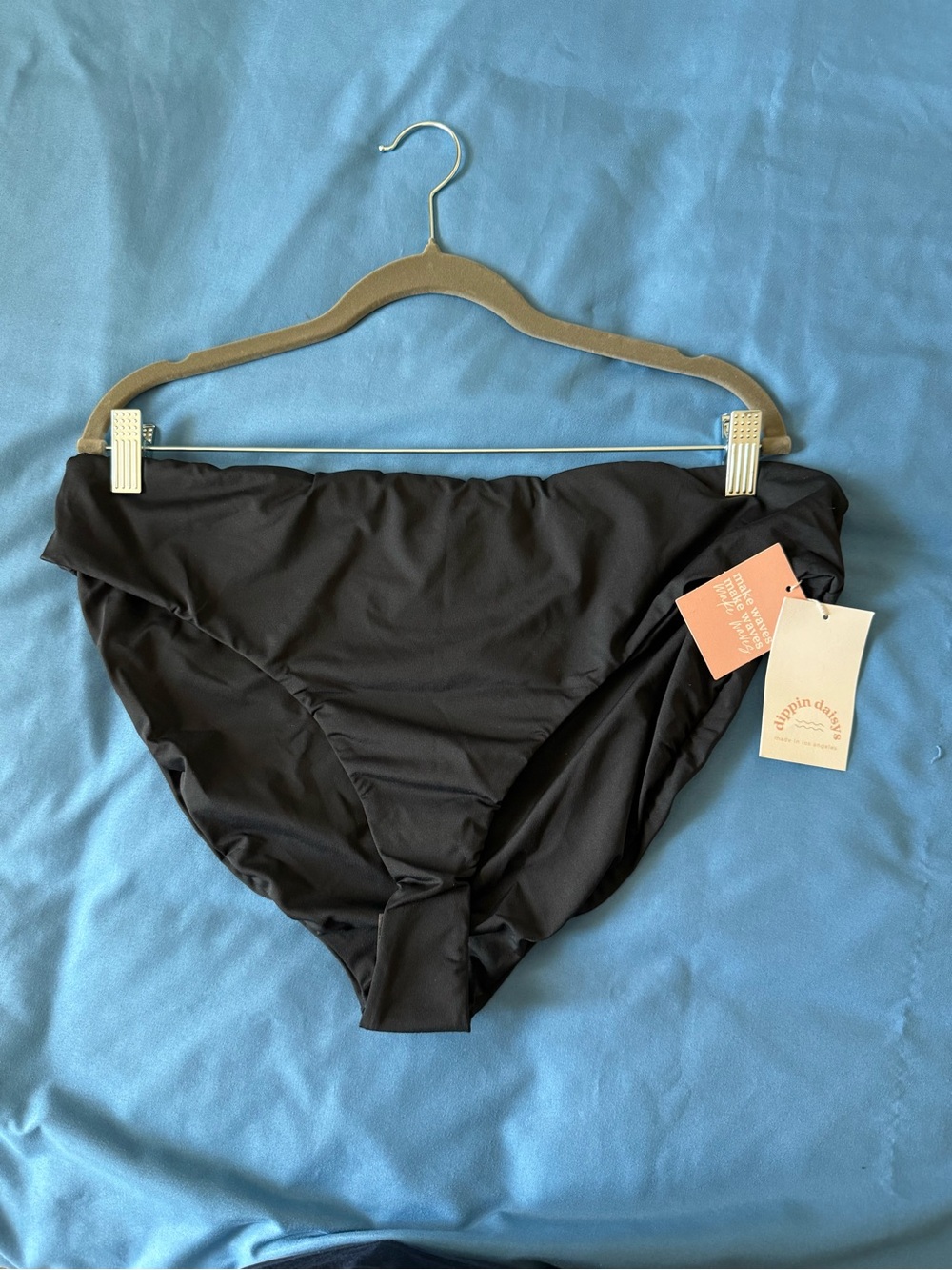 Dippin' Daisy's Black High-Rise Bikini Bottom